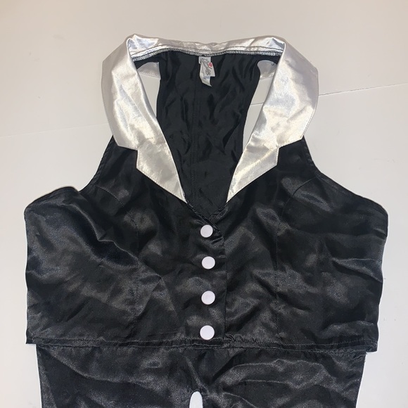 Forplay Black and White Playboy Bunny Tuxedo Costume - Women’s Size M/L - Picture 3 of 15